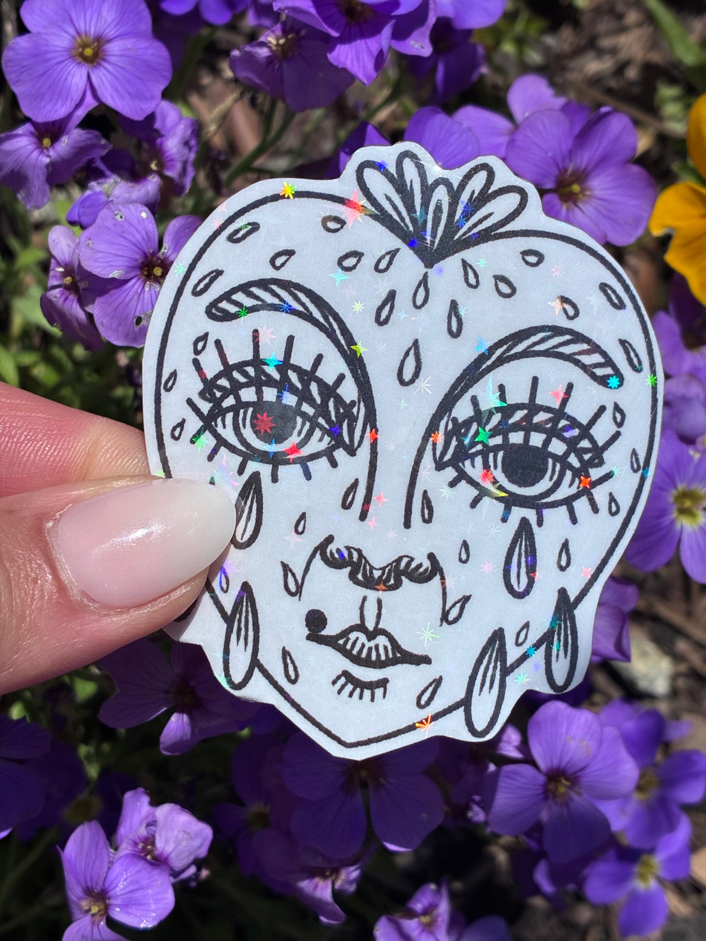 Sticker Weinende Erdbeere SW