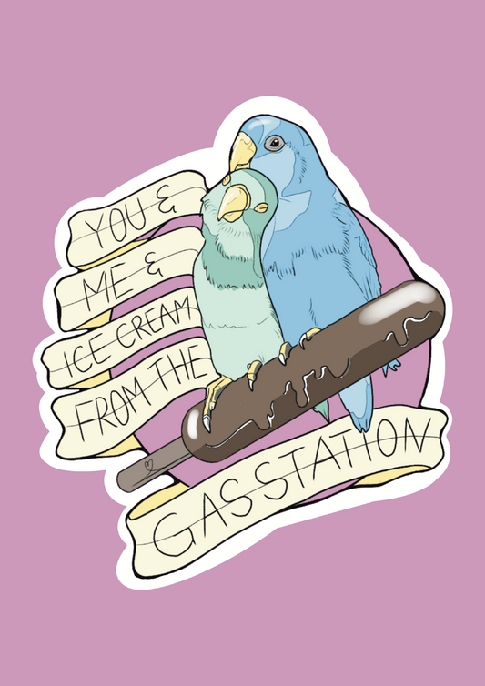 Ice Cream From The Gasstation - Artprint A5