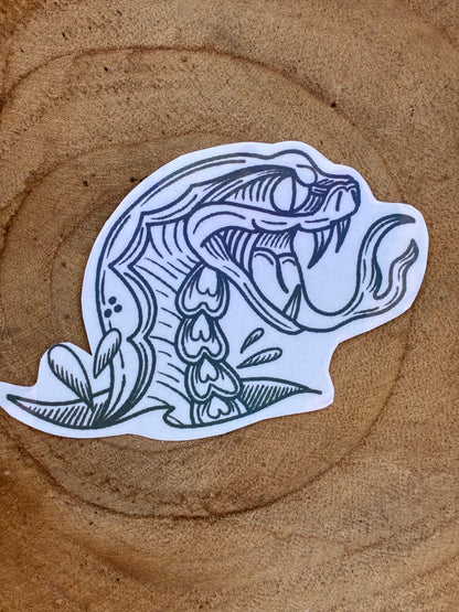Sticker Schlange SW