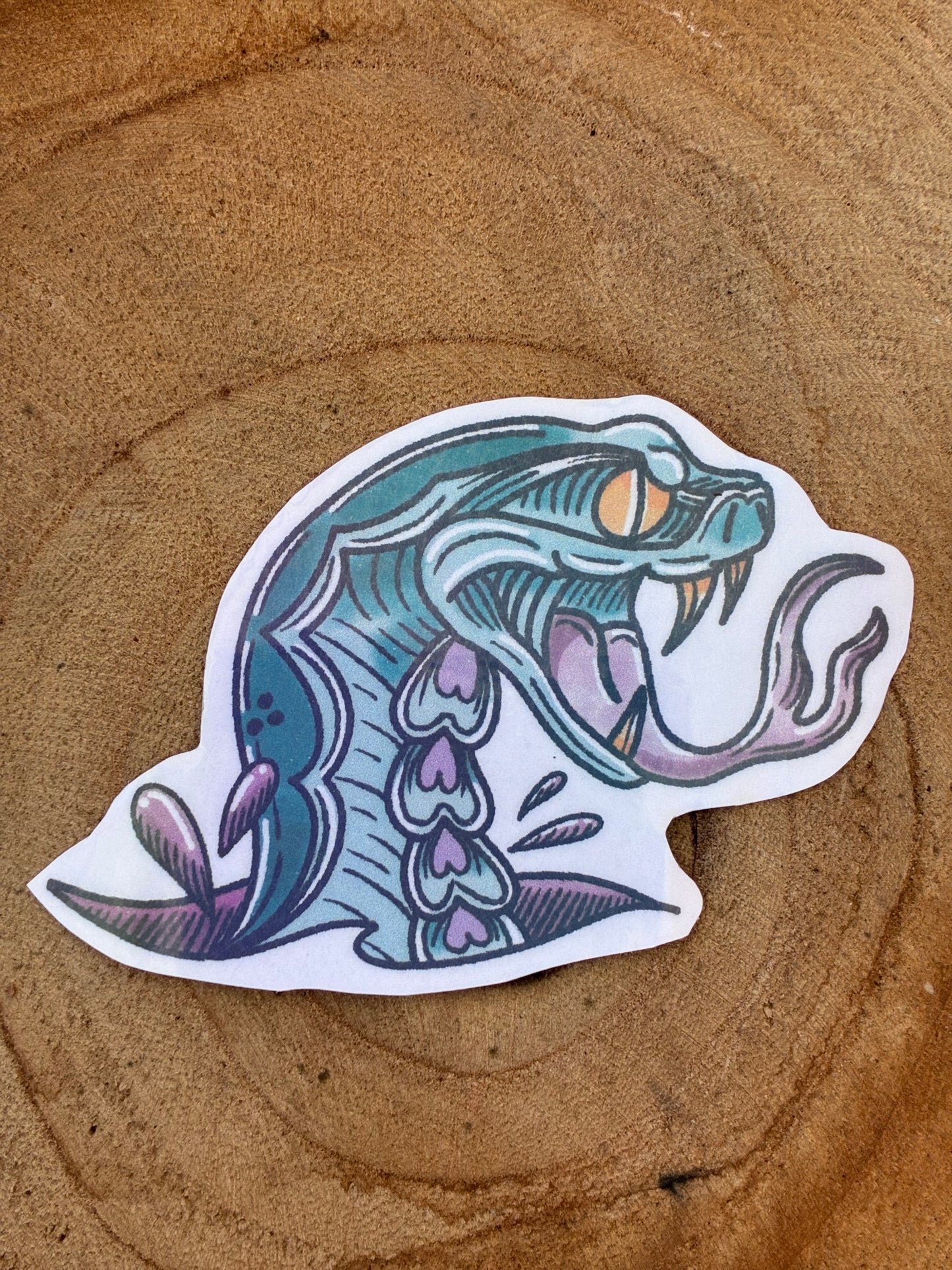 Sticker Schlange bunt