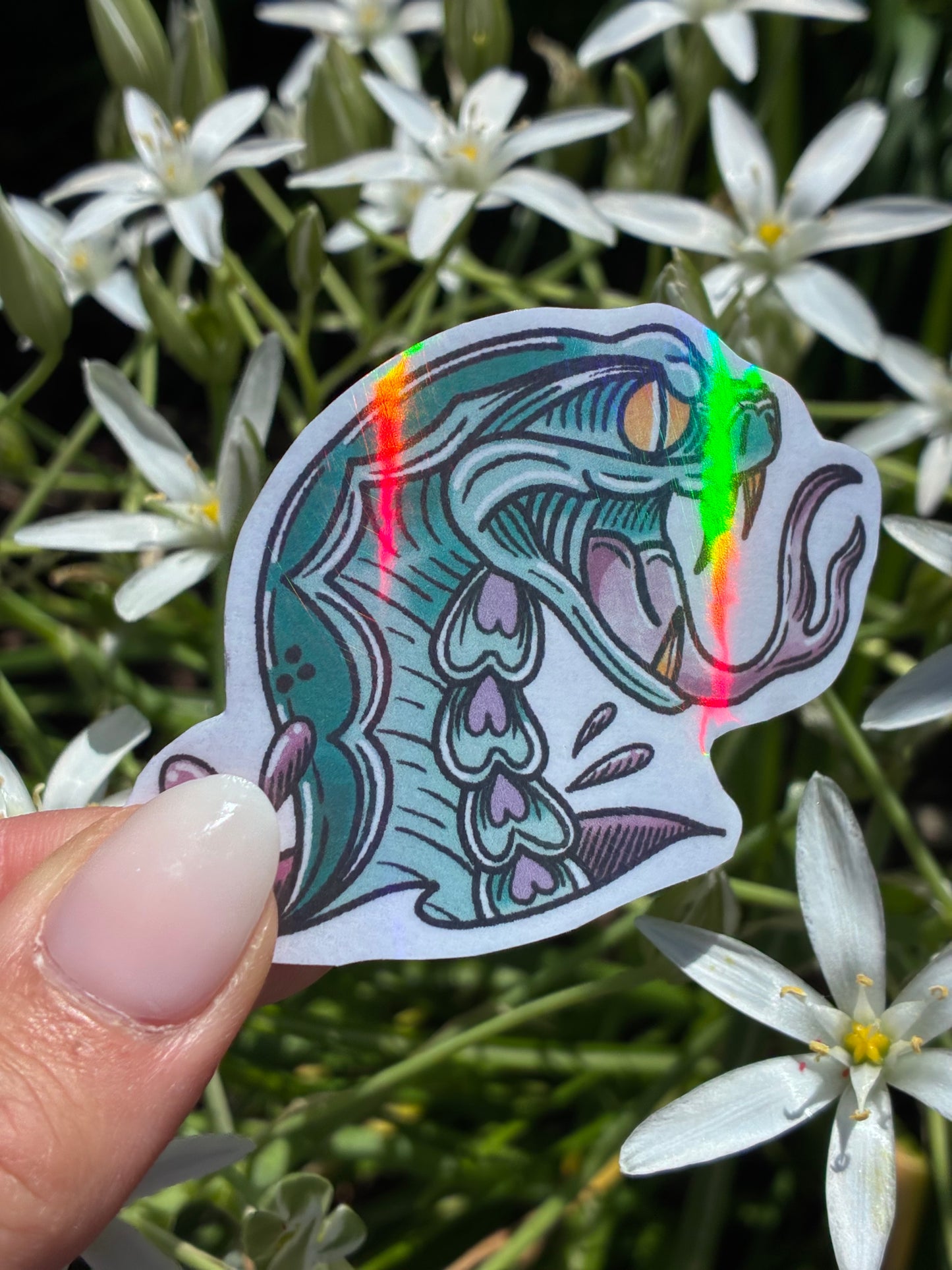 Sticker Schlange bunt